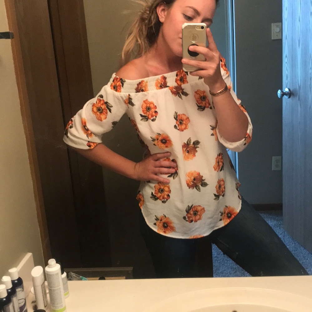 Off the shoulder blouse
